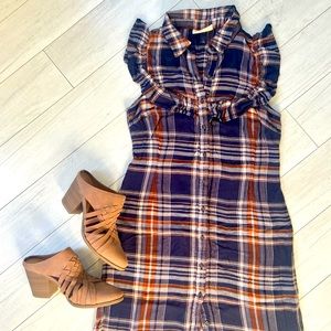 Western plaid dress